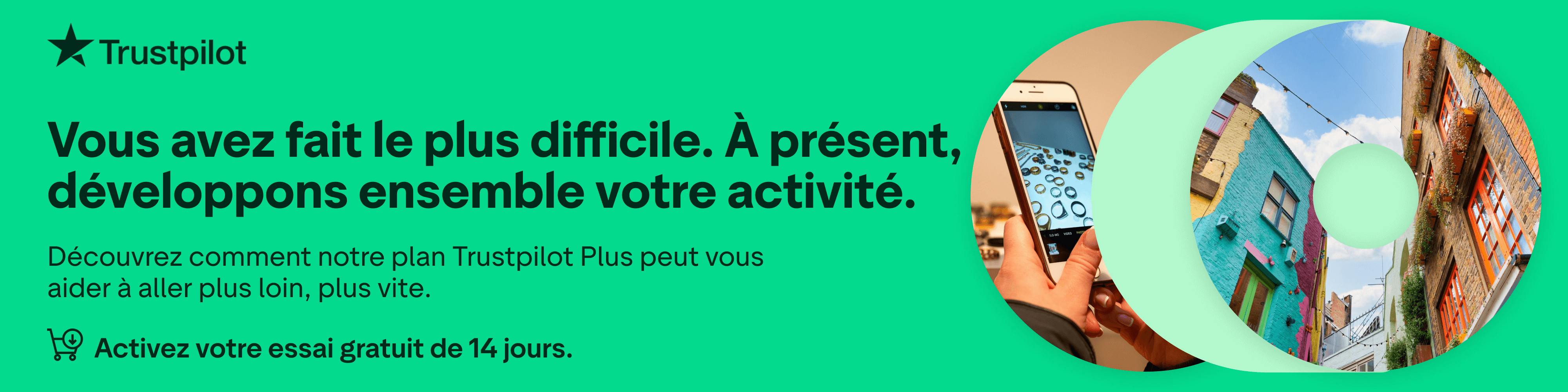 Votre essai gratuit commence maintenant. 